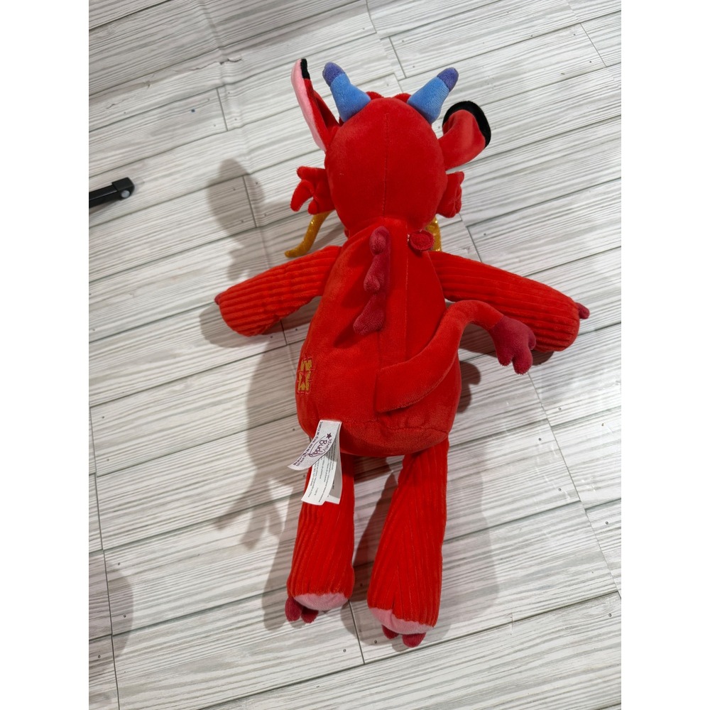 Disney Mulan Mushu Scentsy Buddy Red Dragon Plush Toy Zipper Scent Pak Pocket - Picture 5 of 7